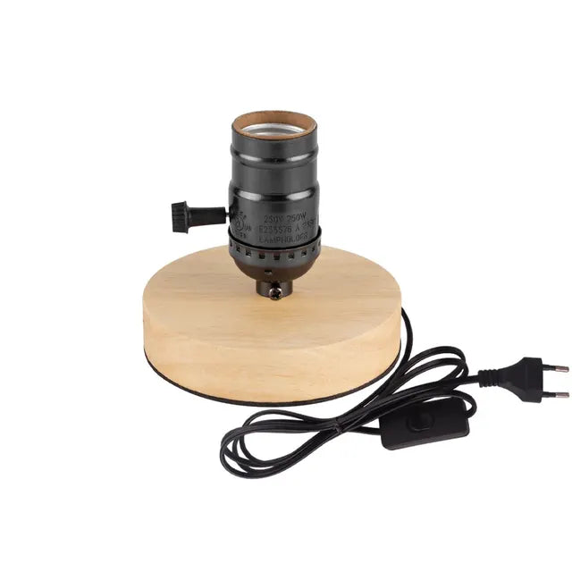 WoodWhimsy - Retro dřevěná dekorativní lampa