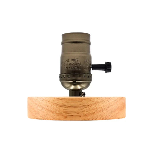WoodWhimsy - Retro dřevěná dekorativní lampa