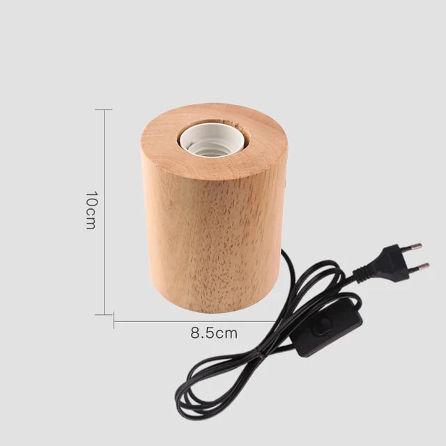 WoodWhimsy - Retro dřevěná dekorativní lampa