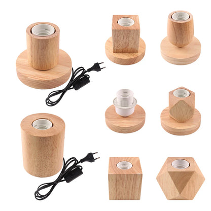 WoodWhimsy - Retro dřevěná dekorativní lampa