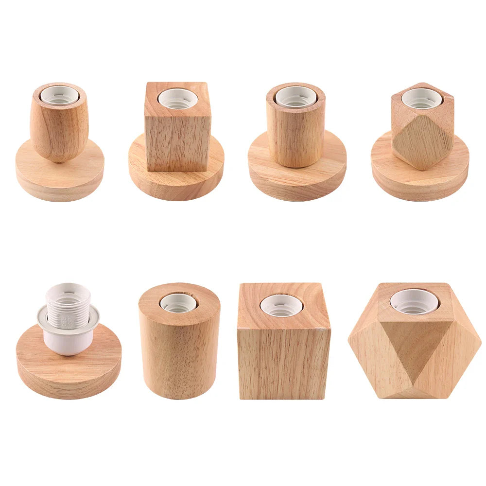 WoodWhimsy - Retro dřevěná dekorativní lampa