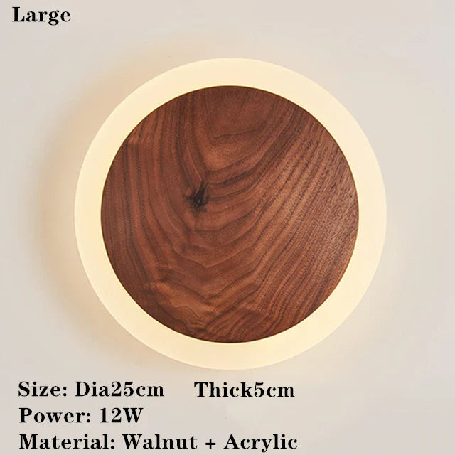 SolidWood - Ořechová lampa Aura