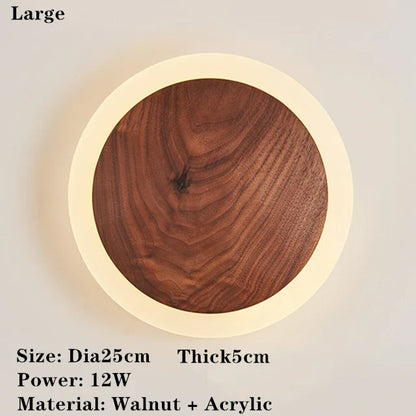 SolidWood - Ořechová lampa Aura