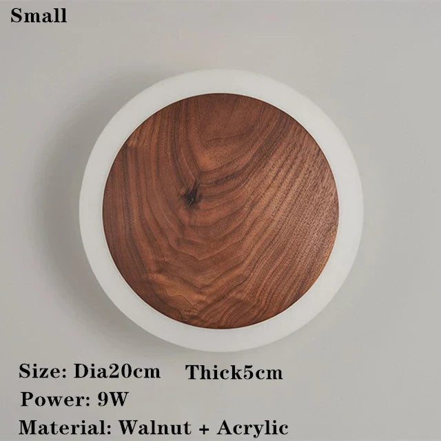 SolidWood - Ořechová lampa Aura