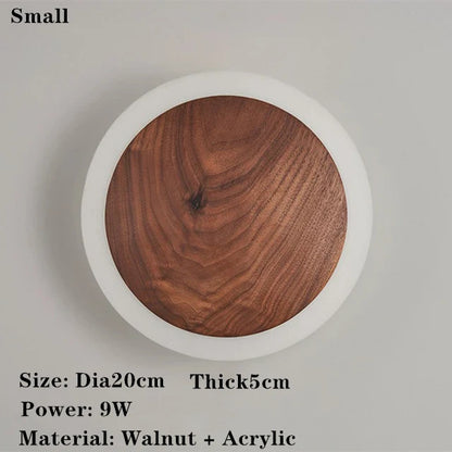 SolidWood - Ořechová lampa Aura