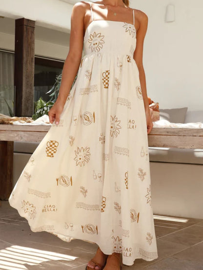LB | Sukienka maxi z urokiem boho