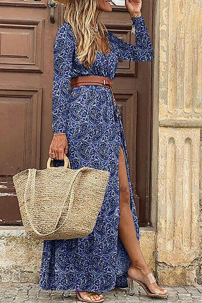 LB | Sukienka maxi z długim rękawem w stylu boho
