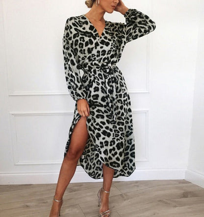 LB | SELAH ���� JESIENNA SUKIENKA MAXI W PANTERKĘ