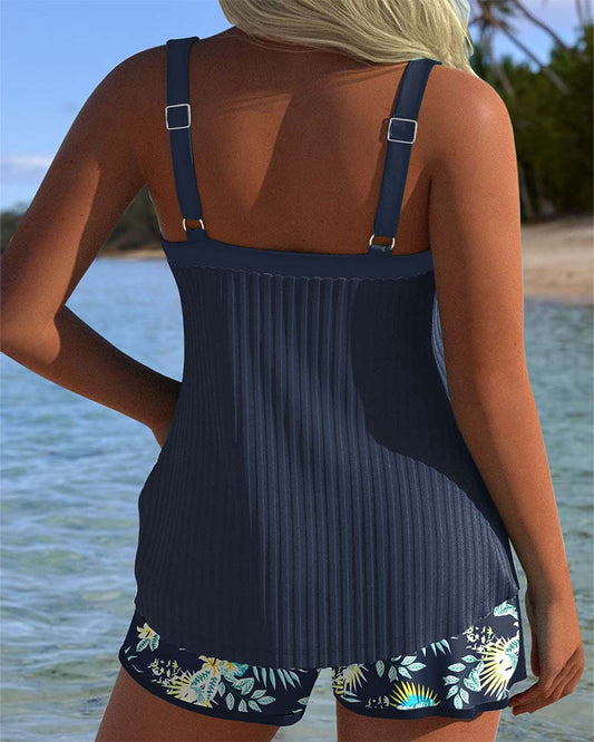 LB | Tankini Dwuczęściowe spodenki kąpielowe w paski