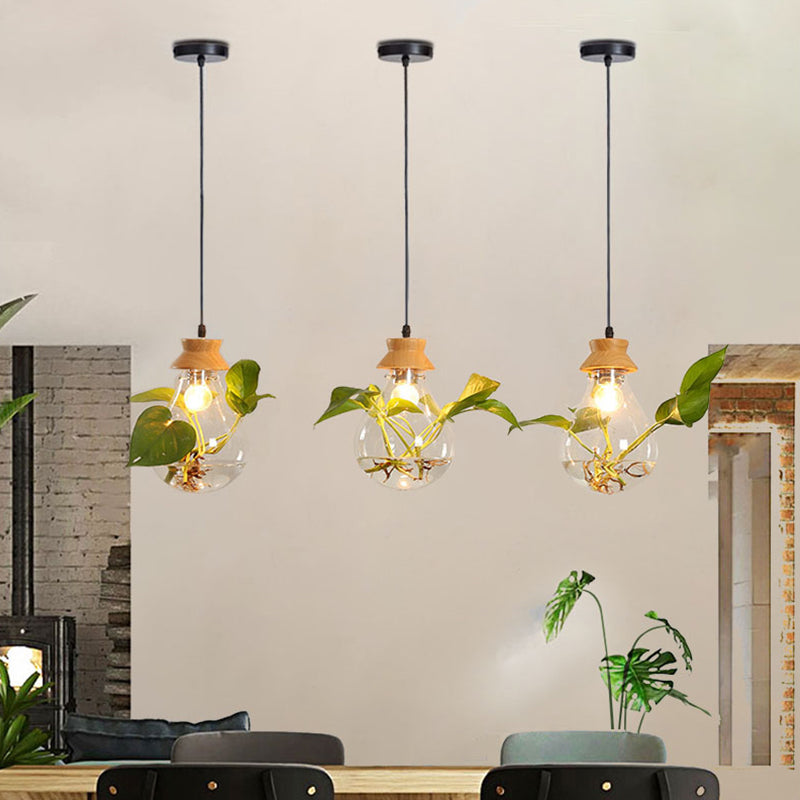 Gearbox Green - Moderní závěsná lampa na rostliny