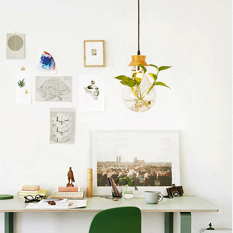 Gearbox Green - Moderní závěsná lampa na rostliny