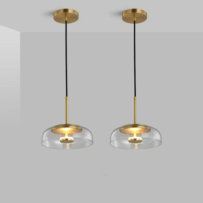 IndustrialLuxe - Geometrické skleněné závěsné svítidlo