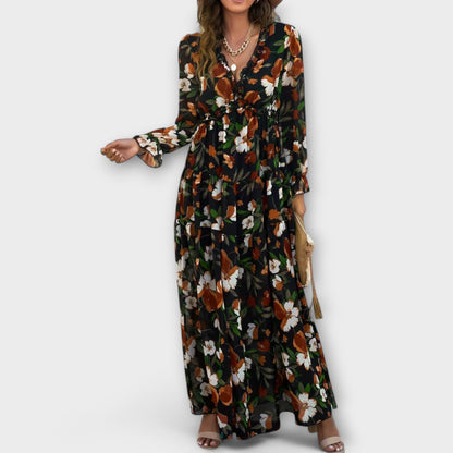 LB | FIOLETOWY ���� SUKIENKA MAXI SECRET GARDEN