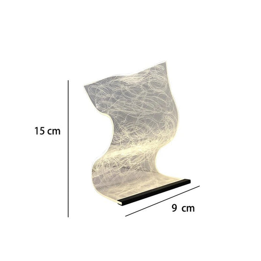 Elegantní akryl - akrylová stolní lampa Led