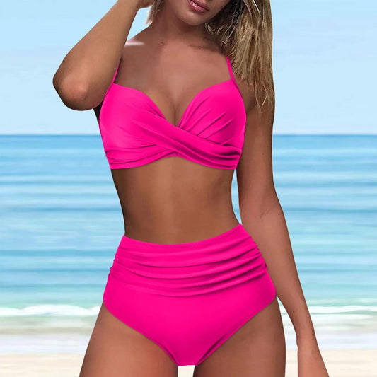 AS | Bikini z wysokim stanem i przekręcaną górą z przodu