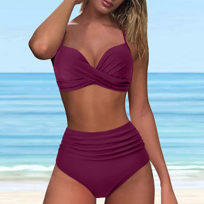 AS | Bikini z wysokim stanem i przekręcaną górą z przodu