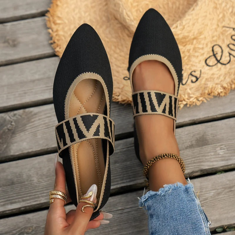 LB | Eleganckie zwężane buty z paskiem w kratkę