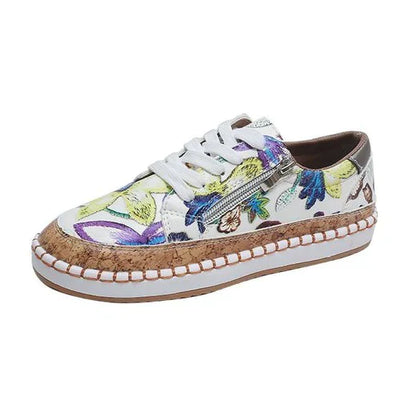 LB | Espadryle z kwiatowym nadrukiem