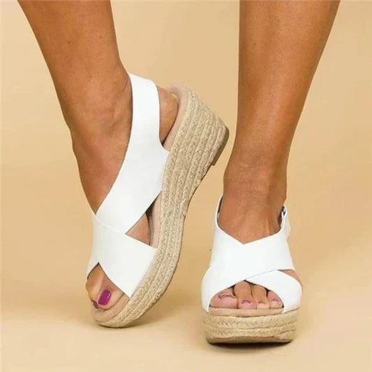 LB | Eleganckie sandały Espadryle Szyk