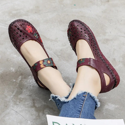 AS | Buty wsuwane z wycięciem w kwiaty