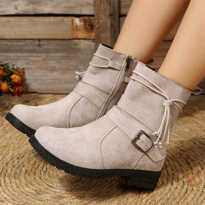 AS | Buty do połowy łydki z paskiem