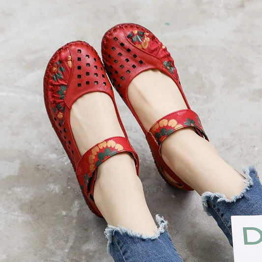 AS | Buty wsuwane z wycięciem w kwiaty