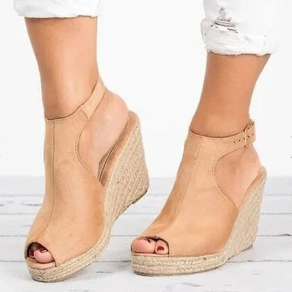 AS | Boho sandały na koturnie