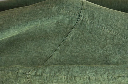 AS | Bawełniano-lniane spodnie typu baggy cargo